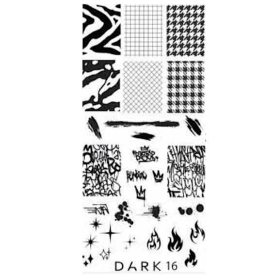 Plate for stamping DARK 16