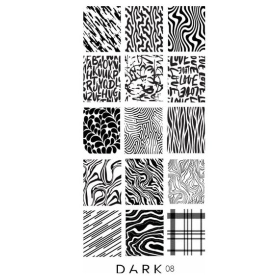 Plate for stamping DARK 08