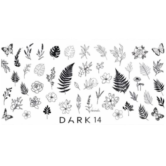 Пластина для стемпинга DARK 14