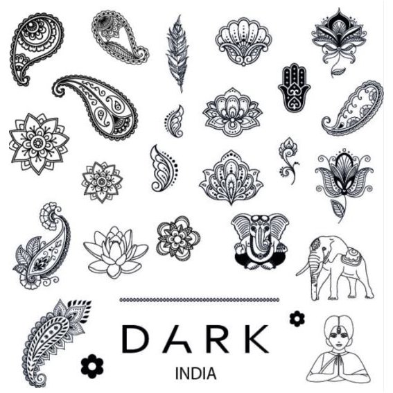 Plate for stamping DARK India
