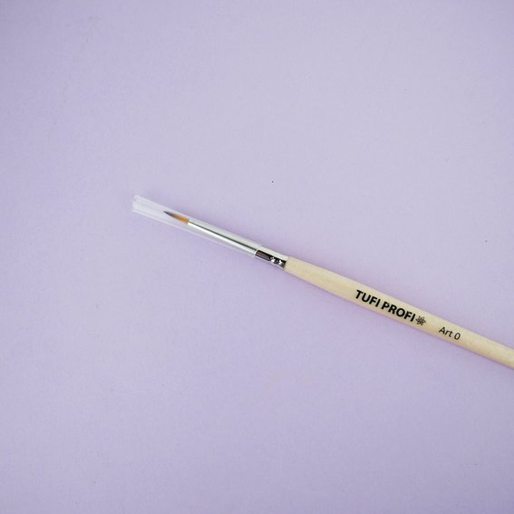 Кисть для дизайна TUFI profi PREMIUM Art круглая №0 (0120833) - Фото №2