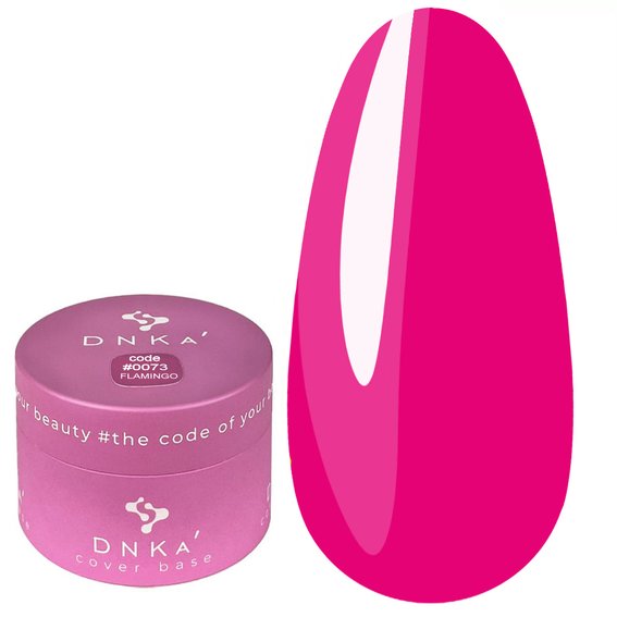 Base DNKa Cover  Base №0073 Flamingo Pink Neon 30 ml (DNKA0073-30) - Фото №1
