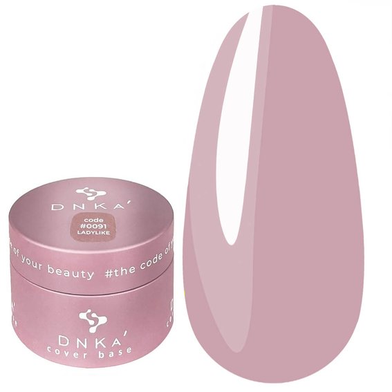 База для ногтей DNKa Cover Base №0091 Ladylike бежевый 30 мл (DNKA0091-30) - Фото №1