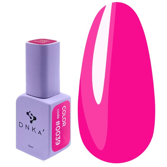 Гель-лак DNKa №0039 ярко-розовый 12 мл (GPDC0039) - Фото №1
