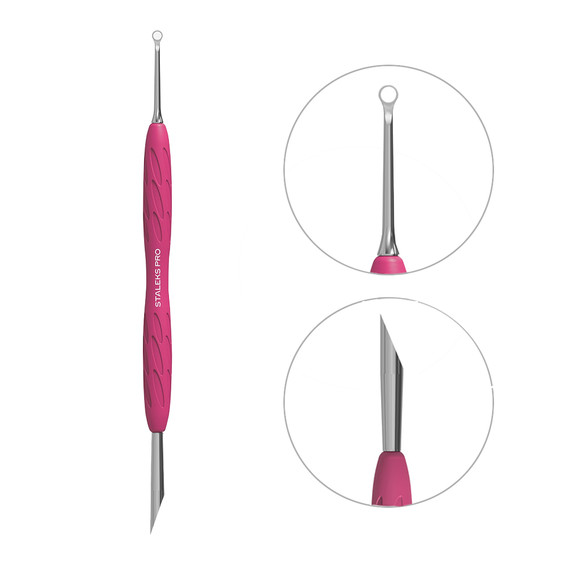 STALEKS Maniküre-Spatel mit Silikongriff UNIQ 11 TYP 2 - Фото №1