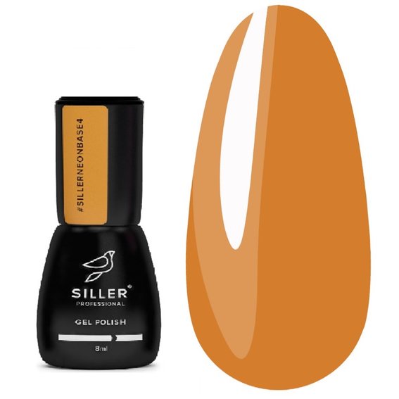 SILLER Neon Base №04 orange 8 ml - Фото №1