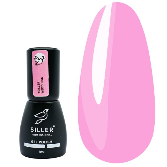 Gellack SILLER Wedding Nr. 06 leuchtendes Hellrosa 8 ml - Фото №1