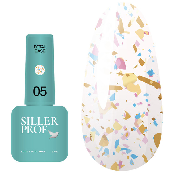 SILLER Potal Base Nr. 5 rosa-milchig mit Farbpotal 8 ml ​ - Фото №1