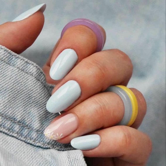 Весенний маникюр (нежный пастельный)