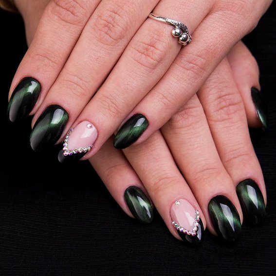 Manicure cat's eye (green)