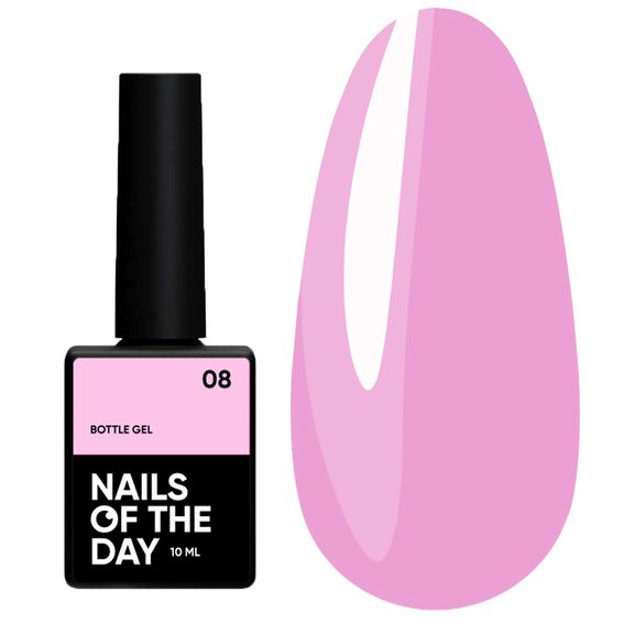 Гель NAILSOFTHEDAY Bottle gel 08 розовый, 10 мл - Фото №1