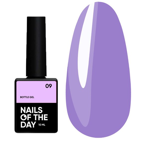 Гель NAILSOFTHEDAY Bottle gel 09 фиолетовый, 10 мл - Фото №1