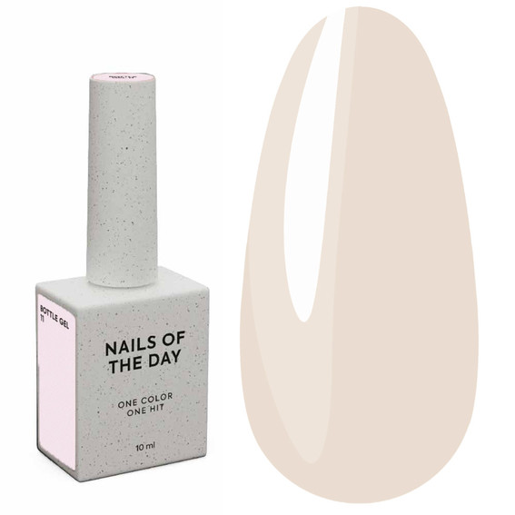 Гель NAILSOFTHEDAY Bottle gel 11 бледно-розовый 10 мл - Фото №1