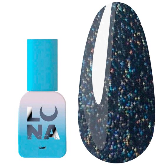 Гель-лак LUNA Reflection №227 черный с синим блеском светоотражающий 13 мл (047-2859-0607) - Фото №1