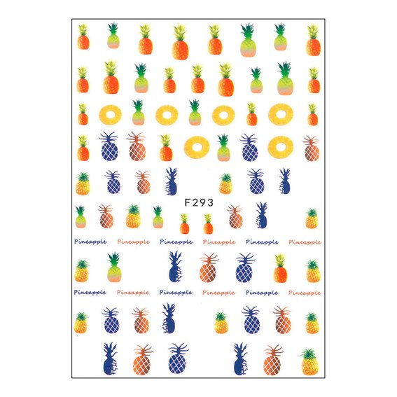 Nagelsticker mit Früchten F293 - Фото №1