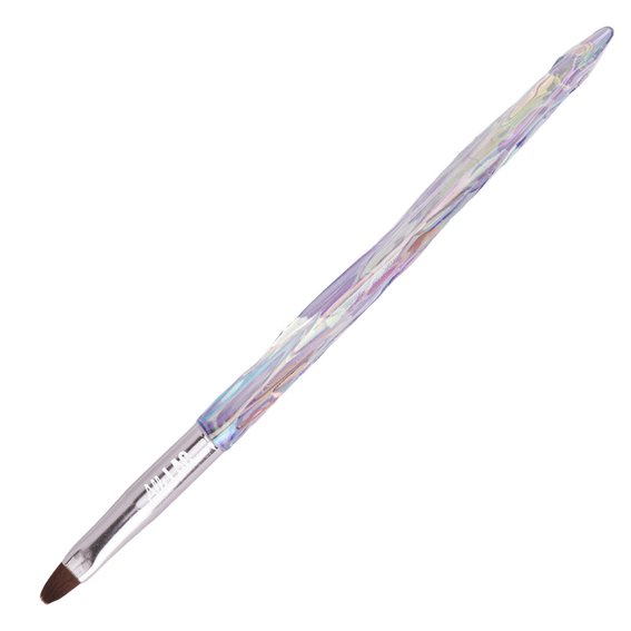 Кисть для геля AlleLac овальная, длина щетины 8мм - Фото №3