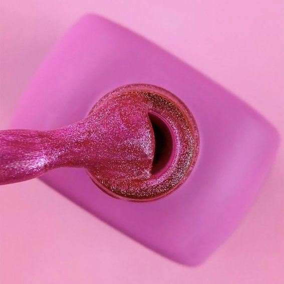 Base LUNA Cat Eye Base №5 pearl bright raspberry 13 ml (696-2701-0539) - Фото №2