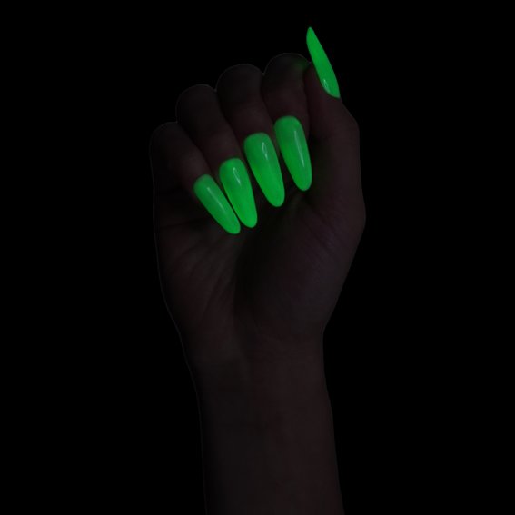 Gel polish MAKEAR Glow in Dark DG01 light green 8 ml - Фото №3