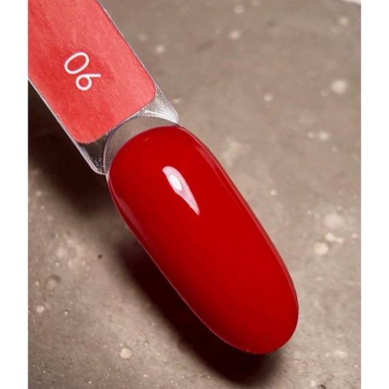 Gellack DARK Neue Kollektion 06 Dunkelrot 10 ml - Фото №4