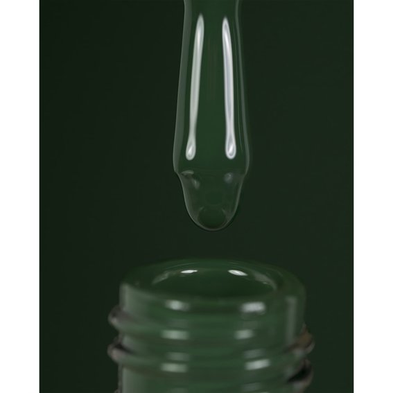 Gel polish DARK New collection 34 dark green 10 ml - Фото №3