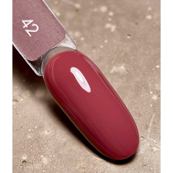 Gel polish DARK New collection 42 pink-burgundy 10 ml - Фото №4