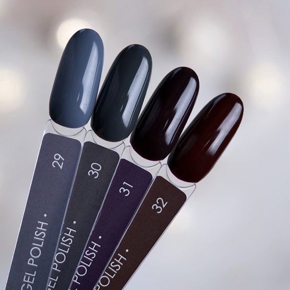 Gel polish DARK New collection 32 red-brown 10 ml - Фото №5