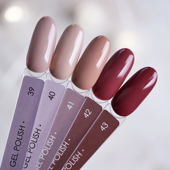 Gel polish DARK New collection 42 pink-burgundy 10 ml - Фото №5