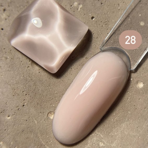 Гель для наращивания DARK Medium Gel №28 бежевый, 15 мл - Фото №3