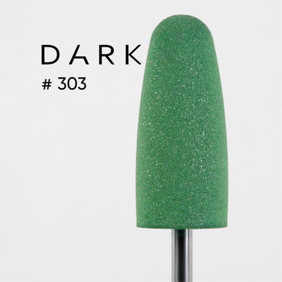 Polierer Dark 303 Silikon großer Kegel abgerundet grün - Фото №2
