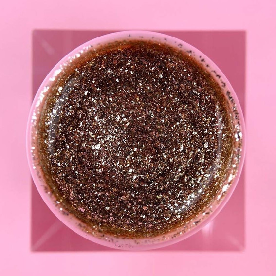 Gel paint LUNA Platinum Gel №02 for design golden with glitter 5 ml (804-2936) - Фото №2