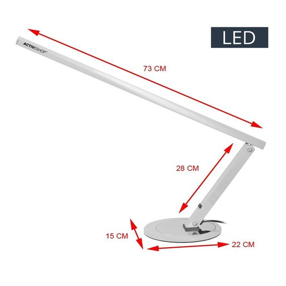 Desk lamp Activeshop Slim led aluminum - Фото №3