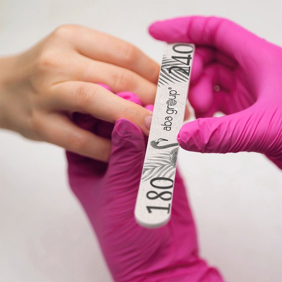 Nagelfeilen-Safe-Paket Aba Group SIMPLE 180/240 SLIM – FLAMING - Фото №4