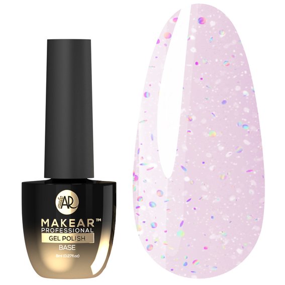 MAKEAR Sparkling Rubber Base SRB03 Andromeda 8 ml - Фото №1