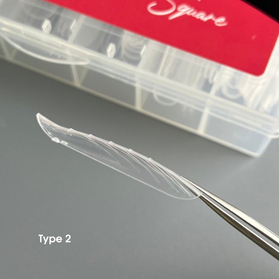 Верхние формы NAILSOFTHEDAY Dual form Square (Type 2) 130 шт - Фото №2