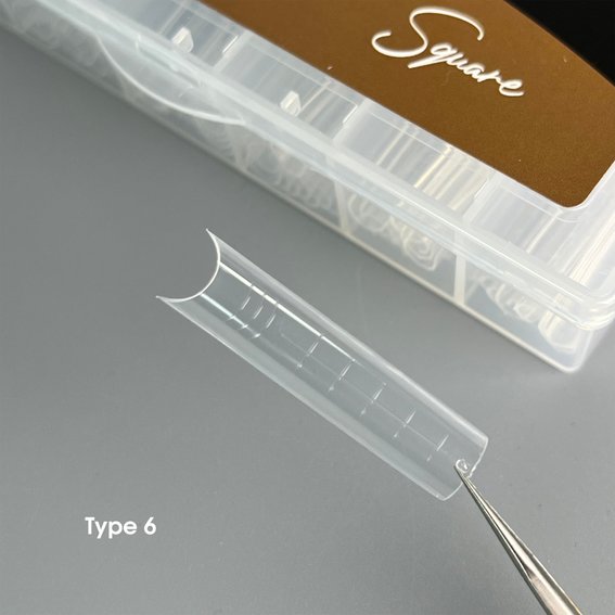 Upper forms NAILSOFTHEDAY Dual form Square (Type 6) 120 pcs - Фото №3