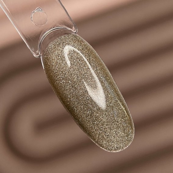 Гель-лак DARK Night Cat 01 светоотражающий кошачий глаз золото 10 мл - Фото №3