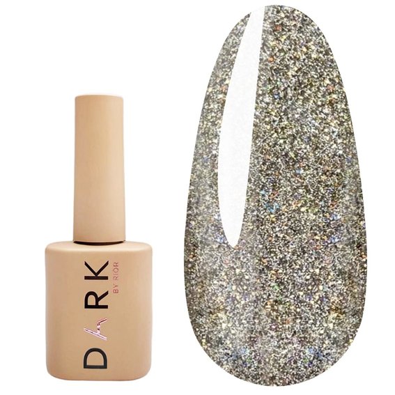 Гель-лак DARK Night Cat 02 светоотражающий кошачий глаз белое золото 10 мл - Фото №1