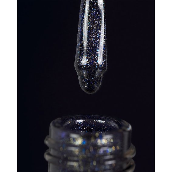 Gel polish DARK New collection 114 blue with shimmer 10 ml - Фото №2