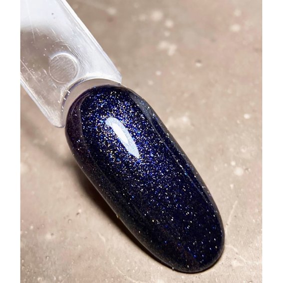Gel polish DARK New collection 114 blue with shimmer 10 ml - Фото №4