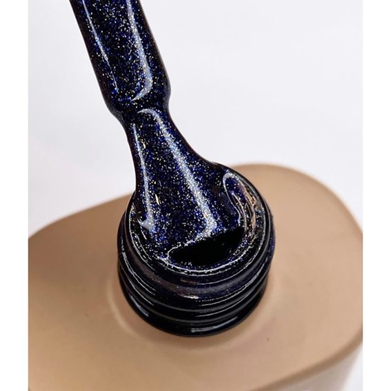 Gel polish DARK New collection 114 blue with shimmer 10 ml - Фото №3