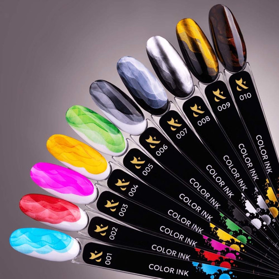 Farbige Polymertinte für Aquarelldekoration FOX Color Ink Black №006 5 ml - Фото №2