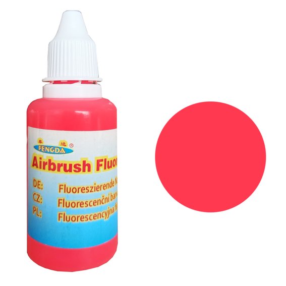 Fengda Airbrush-Farbe fluoreszierendes Scharlachrot 30 ml
