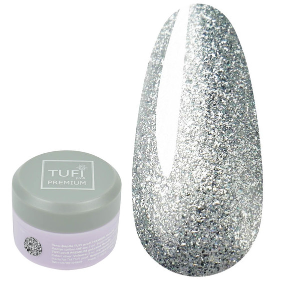 TUFI profi PREMIUM Gel Paint Platinum silver 5 g (0311110) - Фото №1