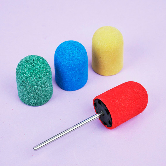 Pedicure cap TUFI profi PREMIUM green 80 grit 16 mm (0243479) - Фото №5