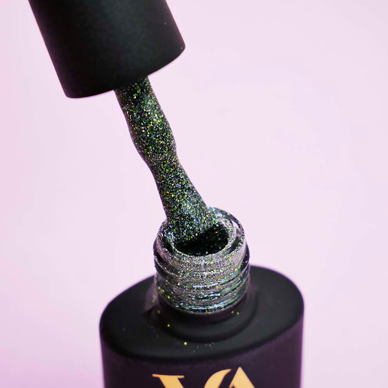 Reflektierender Gellack VALERI Flash Nr. 07 grün 6 ml (VFl6-07) - Фото №2