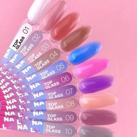 Топ LUNA Glass №08 без липкого слоя персиковый 13 мл (300-2765) - Фото №4