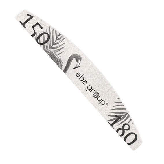 Пилочка для ногтей безопасный пакет Aba Group Полумесяц 150/180 SLIM - FLAMING - Фото №1