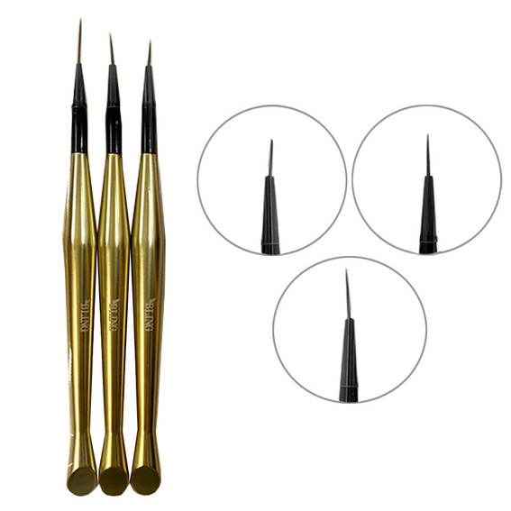 BLING Pinselset 3-teilig, Gold - Фото №1