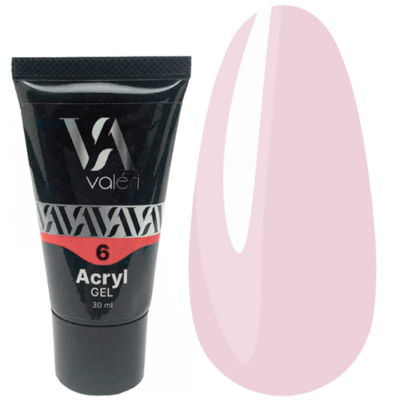 Acrylic gel VALERI № 06 beige 30 ml (VAG30-06) - Фото №1