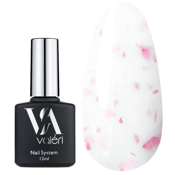 VALERI Potal Base №57 white with pink leaf 12 ml (VFB12-57) - Фото №1